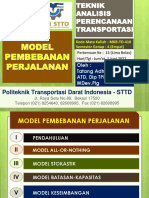 Kuliah TAPT Ke 15 Model Pembebanan Perjalanan Jum'At