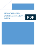 Monografia de La Contaminacion Del Agua
