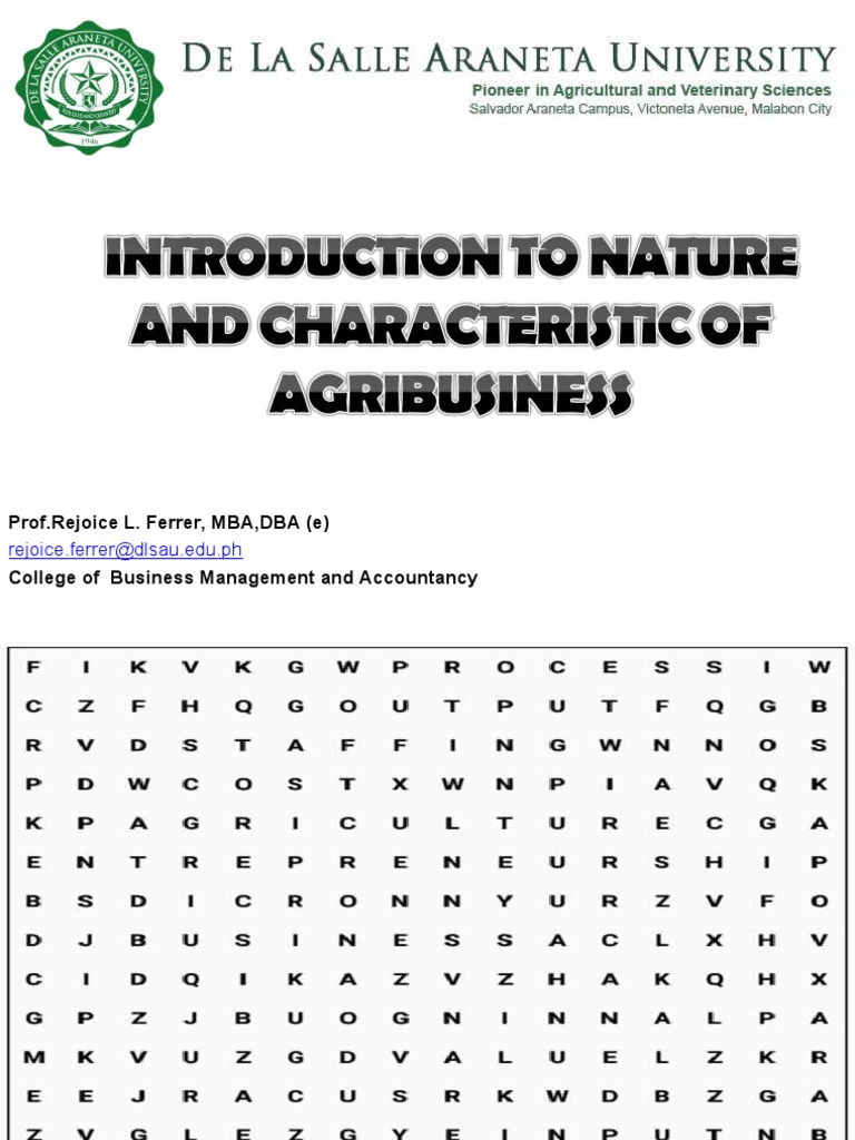 Introduction to Agribusiness Concepts | PDF | Agribusiness | Agriculture