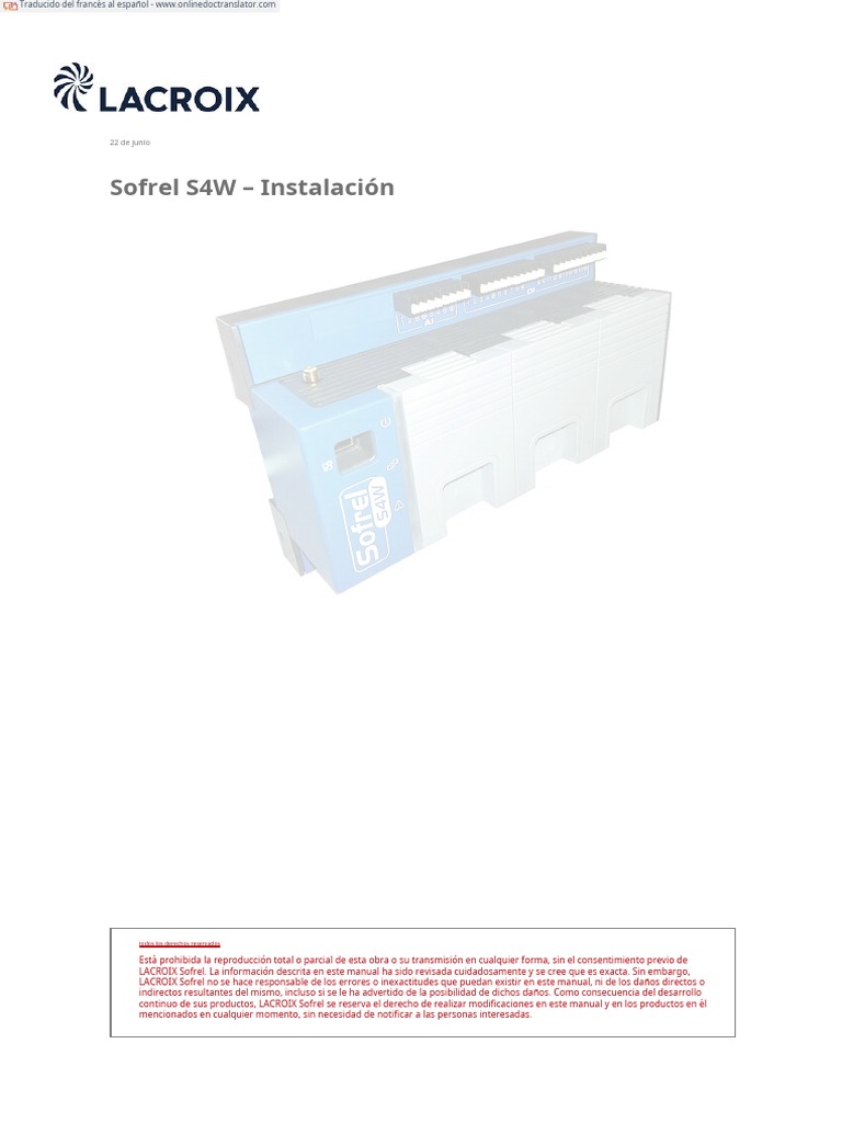 s4w Doc 02 01 Instal FR - Fr.es | PDF | Relé | USB