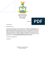 Carta para Seminario