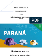 Matematica - 9 - Aula17 - Potenciacomexpoente Racional