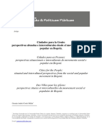 2.1.2 Ciudades para La Gente Perspectivas Situadas e Interculturales Desde El Movimiento Social Popular en Bogotá