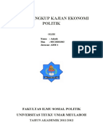 Ekonomi Politik Domestik dan Internasional