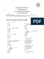 Examen de Diagnostico Primer Grado