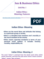 Indian Ethos & Business Ethics