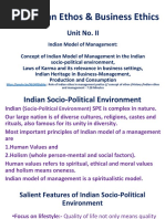 402 - Indian Ethos & Business Ethics: Unit No. II