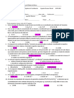 Examen UAEM Fisicoquimica de Sistemas Coloidales