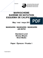 Mandarin Ab Initio Paper 1 SL Markscheme 1