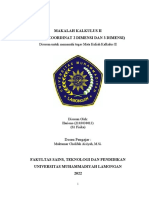 Makalah Kalkulus Koordinate 2 Dan 3 Dimensi