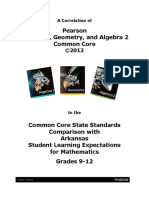 Algebra 1, Geometry, and Algebra 2 Common Core 