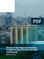 Review of The Nigerian Economy in 2020 and Key Priorities For 2021 and Beyond