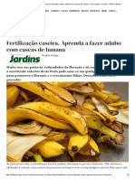 Fertilização Caseira. Aprenda A Fazer Adubo Com Cascas de Banana - Decoração e Jardins - SAPO Lifestyle