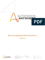 Bot Development Best Practices - A2019