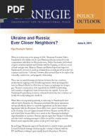 Download Ukraine and Russia Ever Closer Neighbors by Carnegie Endowment for International Peace SN58976969 doc pdf