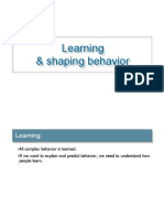 01 Learning and Shaping Behaviour
