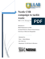 Nestle's war on waste CSR campaign