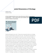 The Fundamental Dimensions of Strategy - MIT Sloan Management Review