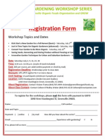 GOFO Workshop Registration Form 2011