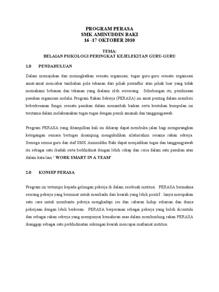 Program Immersion Kertas Kerja Pdf