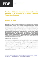Download Teacher Attitudes Toward Per Pa Ration for Inclusion by Beyhan Nazl Kocbeker Eid SN58977532 doc pdf