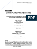 A Física Como Uma Construção Cultural Arbitrária Um Exemplo Da Controvérsia Sobre o Status Ontológico Das Forças Inerciais RBEPC - 2015