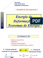 Energia de deformação e teoremas de energia para estruturas de barras