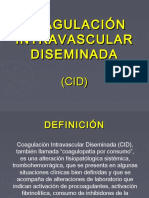 CID Coagulopatía Intravascular Diseminada