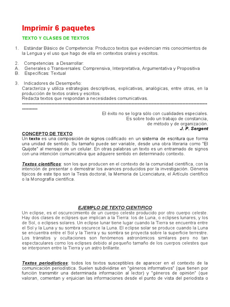 Tipos de Textos y sus Características | PDF | Narración | Luna