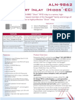 ALN-9862 Short Inlay (Higgs - EC) : Feature Description Benefit