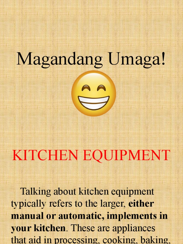 Kitchen Equipment PDF