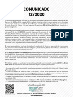 Comunicado 12 2020