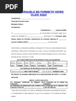 Acta de Entrega de Vehiculo