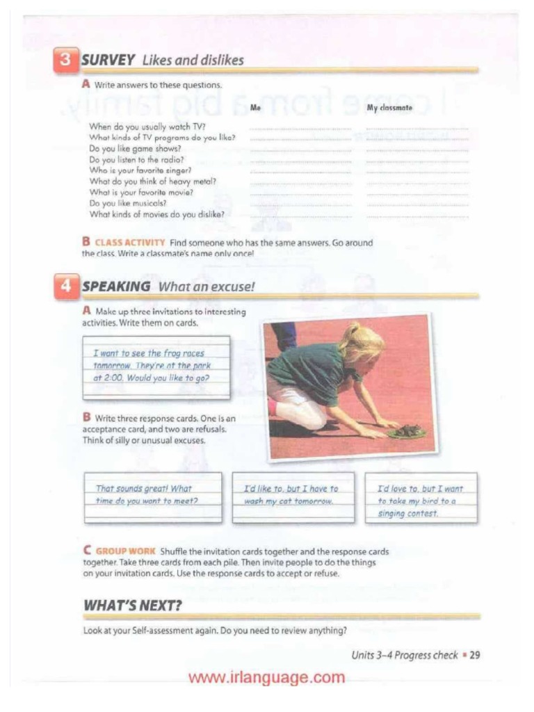 LIKES AND DISLIKES 6°. SURVEY | PDF