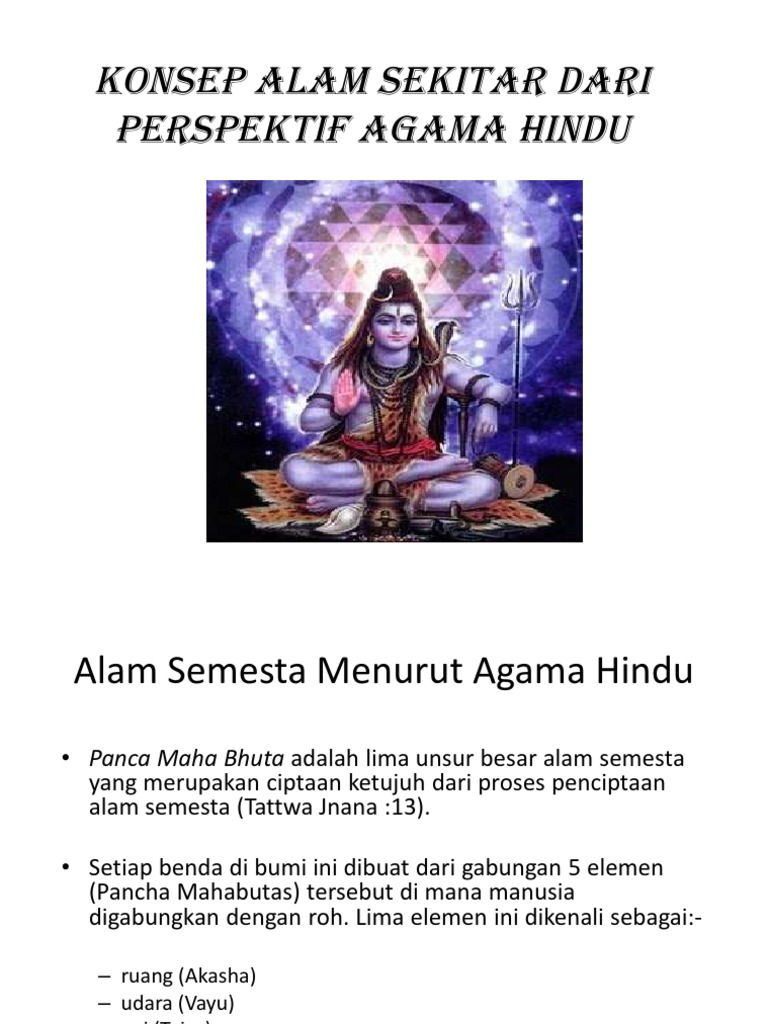 Konsep Alam Sekitar Dari Perspektif Agama Hindu Pdf