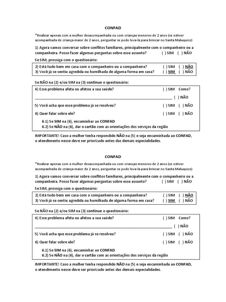 Atendimento CONFAD para Conflitos Familiares | PDF | Autoajuda | Estilo ...