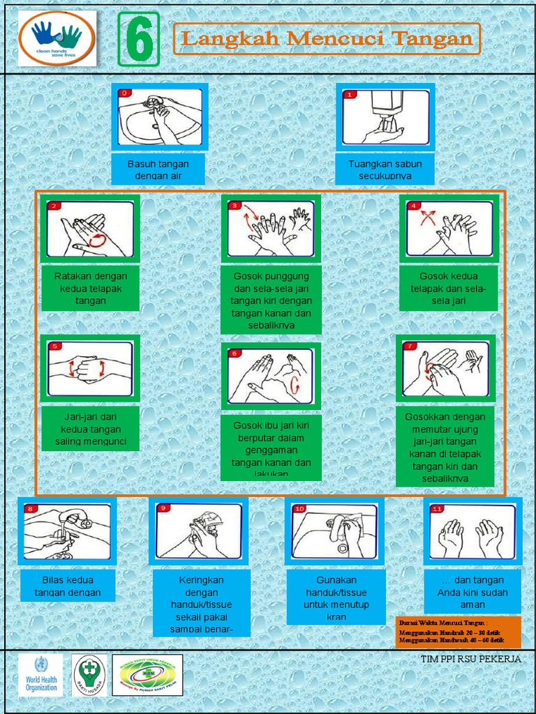 Poster 6 Langkah Cuci Tangan Pdf