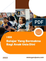 E-Book Belajar Yang Bermakna Bagi Anak Usia Dini