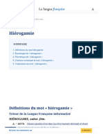 Définition de Hiérogamie La Langue Française - 1629842679652