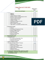 Pain and Surgery Study Plan AY 2022 2023