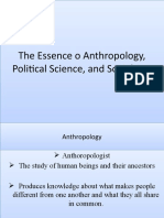 The Essence o Anthropology Political Scienc