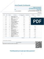 Factura Pequeño Contribuyente: "Contribuyendo Por El País Que Todos Queremos"