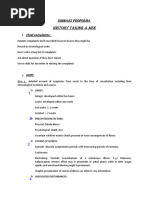 NIMHANS Case History & MSE Format | PDF | Mental Disorder ...