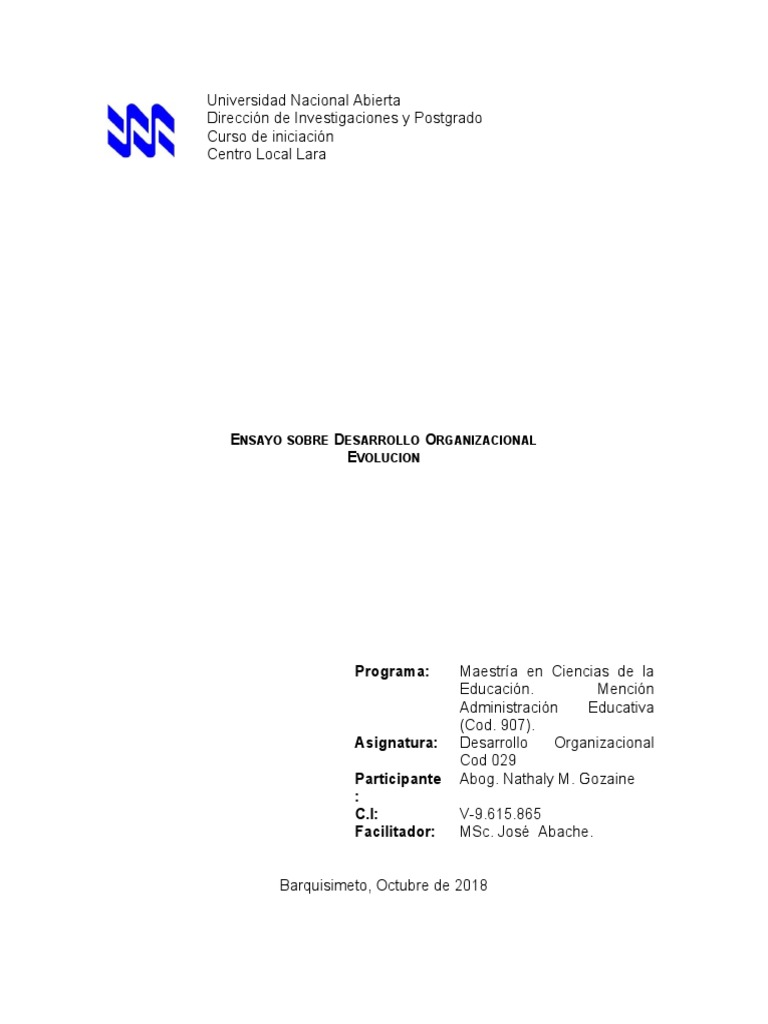 Desarrollo Organizacional | PDF | Toma de decisiones