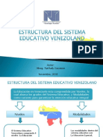 Estructura Del Sistema Educativo Venezolano