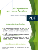 Industrial Organization and Human Relations (Chap-9)