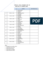 Jadwal Jaga Posko RT