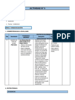 1° Grado - Actividad Del Dia 12 de Agosto