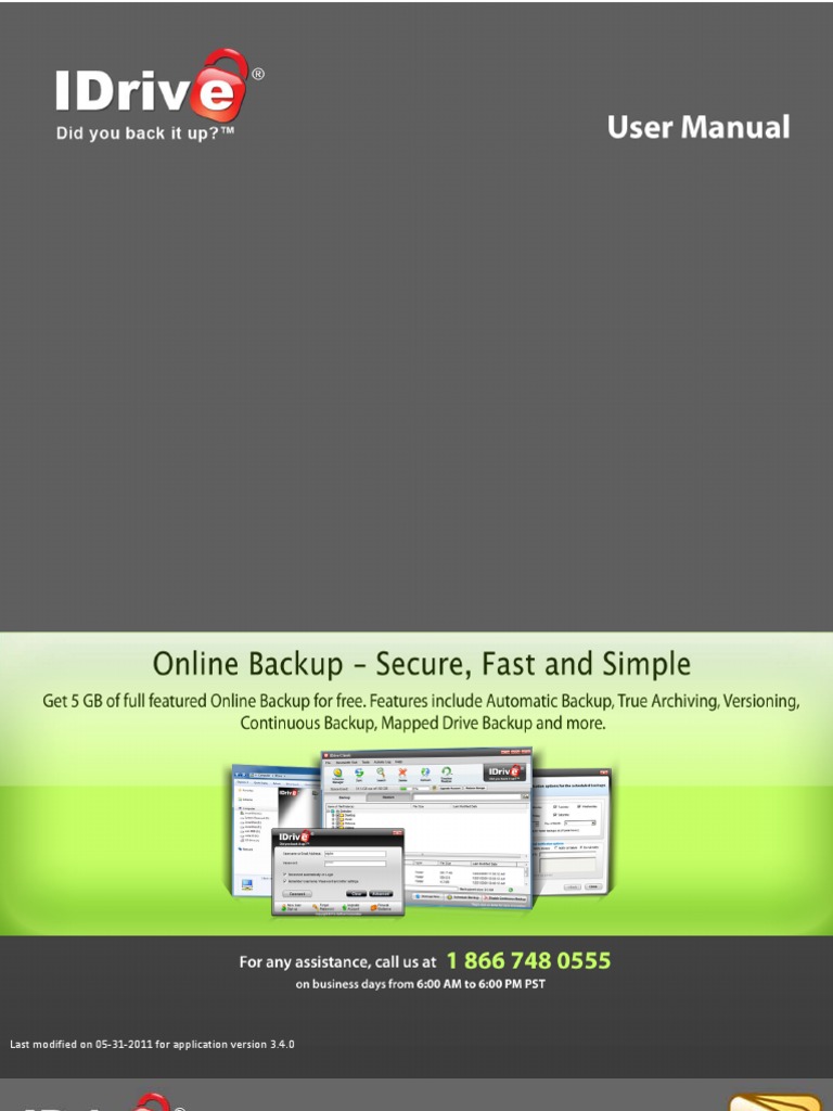 IDRIVE Usermanual | PDF