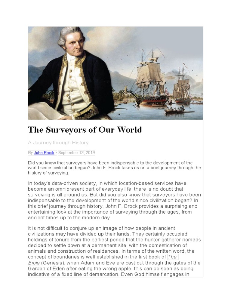 History of Surveying by John Brock | PDF | Surveying | Moon